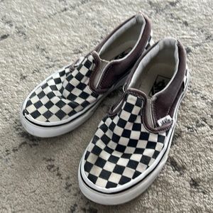 Checkered Vans—kids size 1